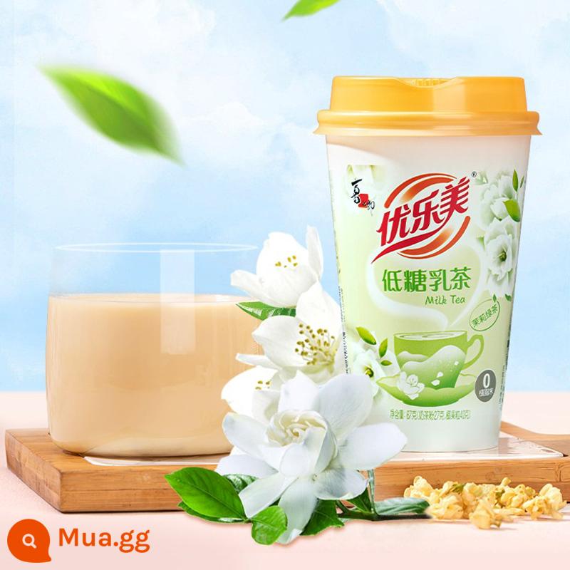 Xizhilang Youlemei Trà Sữa Trân Châu 70G Cốc Đóng Gói Nguyên Bản Dâu Tây Khoai Môn Hương Vị Đậu Đỏ Kết Hợp Pha Uống - Trà sữa ít đường mới Trà xanh hoa nhài*3 cốc