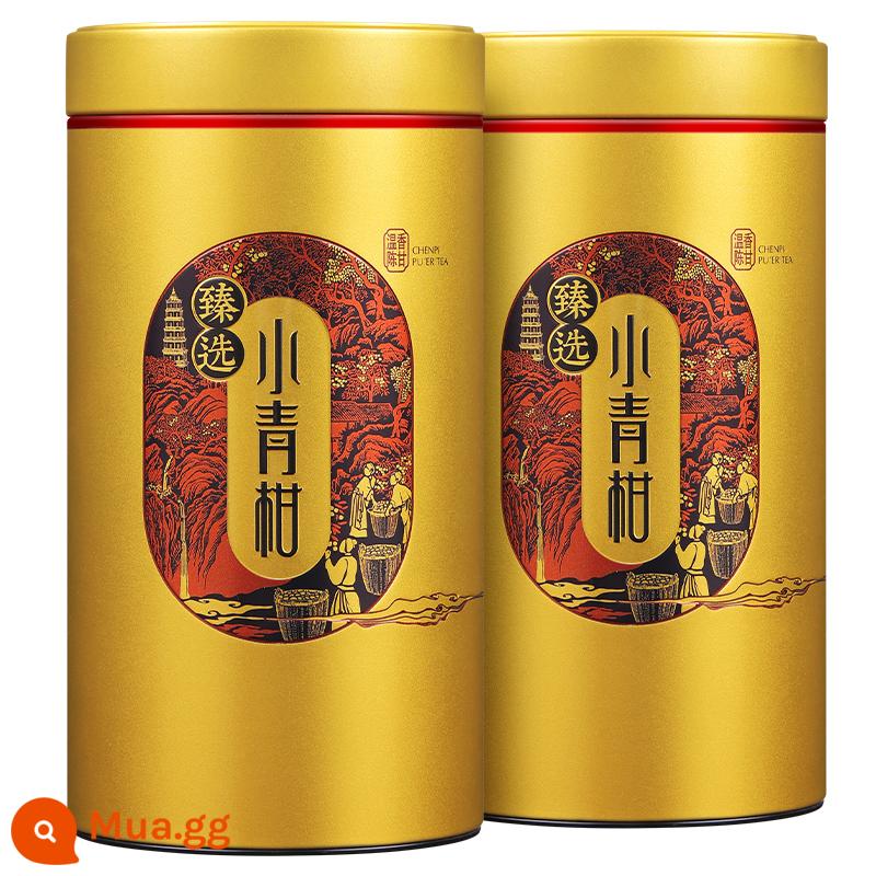 Xinhui Xiaoqinggan 500g vỏ quýt Trà Vân Nam Pu'er trà chín nguyên chất đích thực phơi nắng quýt nhỏ Trà Pu'er đóng hộp - 503g