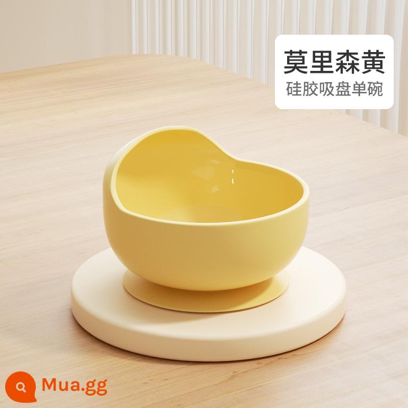 Bowl trẻ em Bowl đặc biệt không có thức ăn - [Vành bát mở rộng, thiết kế chống tràn] Màu vàng Carlo