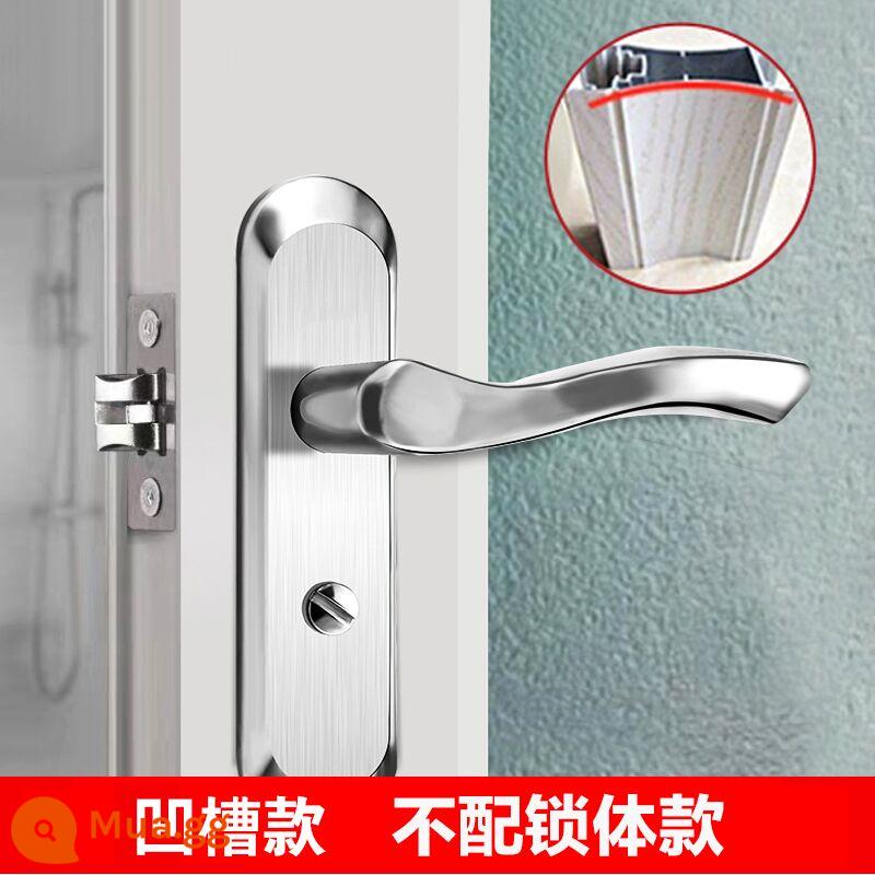 Bột phòng vệ sinh khóa cửa phòng tắm keyless nhà tắm hộ gia đình vệ sinh trong nhà hợp kim nhôm tay nắm cửa lưỡi đơn đa năng - Tay cầm khóa lõm: vui lòng ghi chú model khi đặt hàng