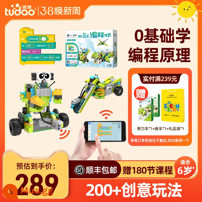 Tudao Có Thể Lập Trình Thiết Kế Robot Cơ Điện Bộ Phận Điện Khoa Học Và Giáo Dục Khối Xây Dựng Đồ Chơi Trẻ Em Bé Trai Đồ Chơi Giáo Dục - thế giới lập trình