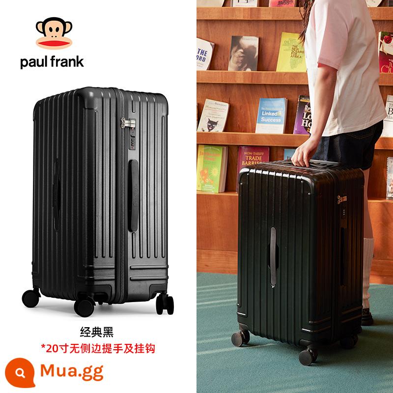 Khỉ Miệng To Công Suất Lớn 28 Hành Lý Vali Nữ 24 Inch Lưới Màu Đỏ Vali Xe Đẩy Vali Nội Trú 20 Inch Nam - [Đen cổ điển] Nâng cấp màu sắc toàn bộ hộp để đẹp hơn