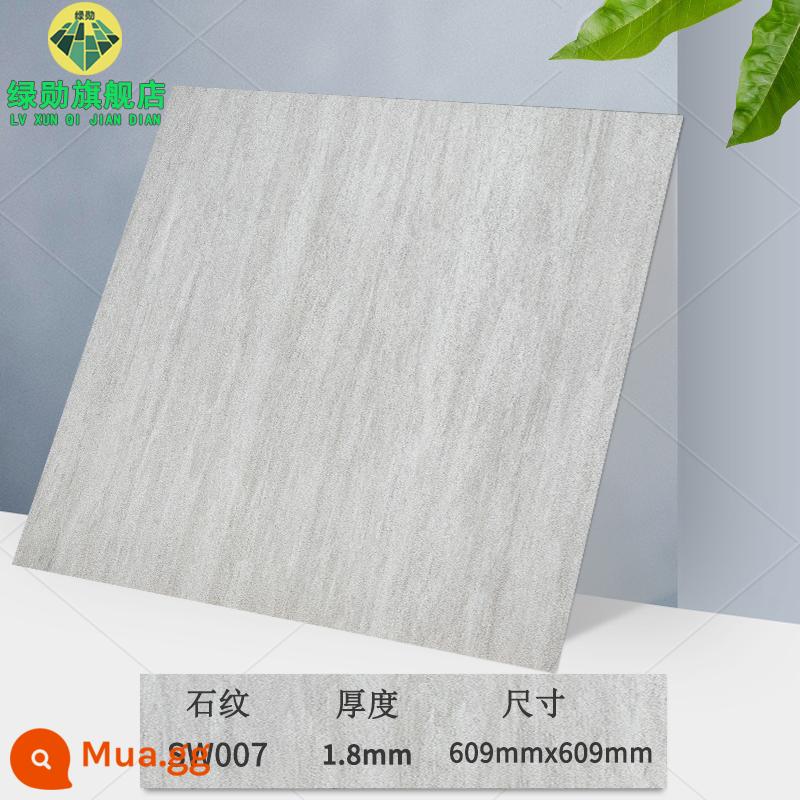 Miếng dán sàn 60×60 tự dính đá nhựa chống xi măng dán sàn ins lưới đỏ cải tạo gạch giả nhựa PVC chịu mài mòn - [size 609] Mẫu đá sw007/Độ dày 1.8㎜