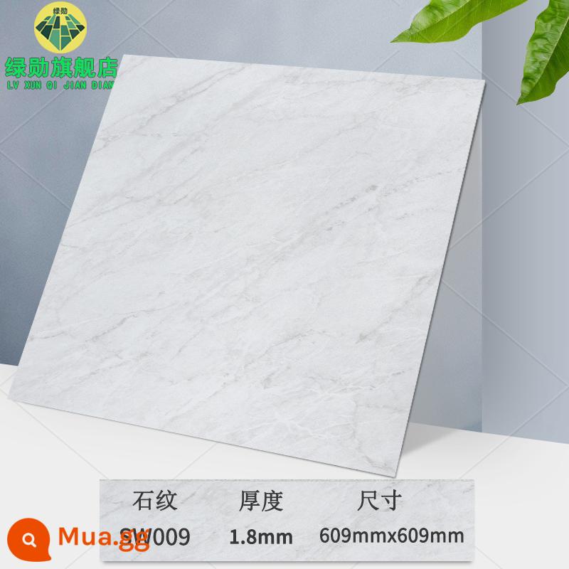 Miếng dán sàn 60×60 tự dính đá nhựa chống xi măng dán sàn ins lưới đỏ cải tạo gạch giả nhựa PVC chịu mài mòn - [size 609] Mẫu đá sw009/Độ dày 1.8㎜