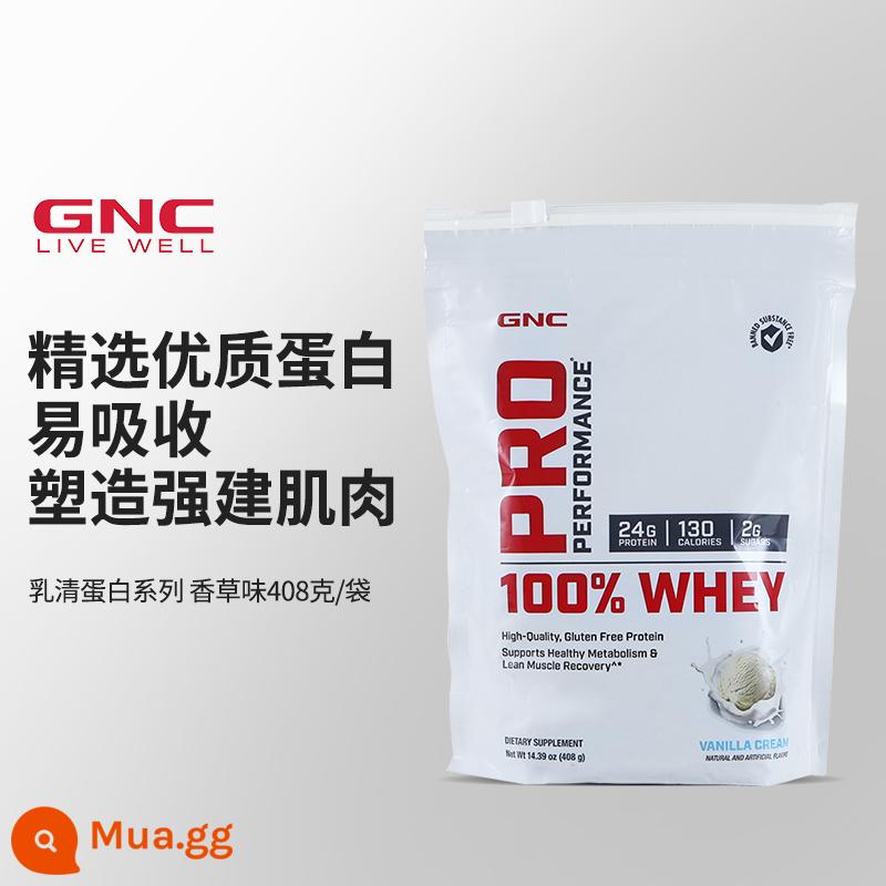 GNC Jiananxi 100% bột whey protein cô lập tăng cơ thể dục nam nữ bột protein tăng cân nhập khẩu từ Mỹ - Bột whey protein 408g - thời hạn sử dụng từ 23/6 đến 24/1