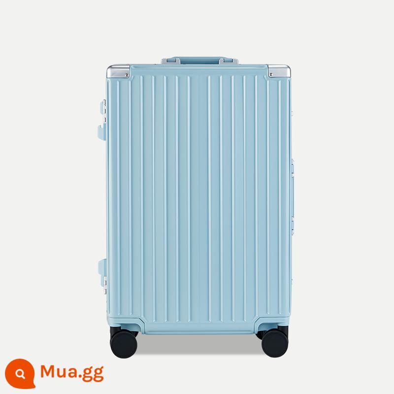 MARRLVE khung nhôm cao cấp mật khẩu xe đẩy du lịch trường hợp bánh xe đa năng 20 inch nội trú trường hợp nữ 2426 vali nam - Glacier Blue M5624 Phong cách thông thường