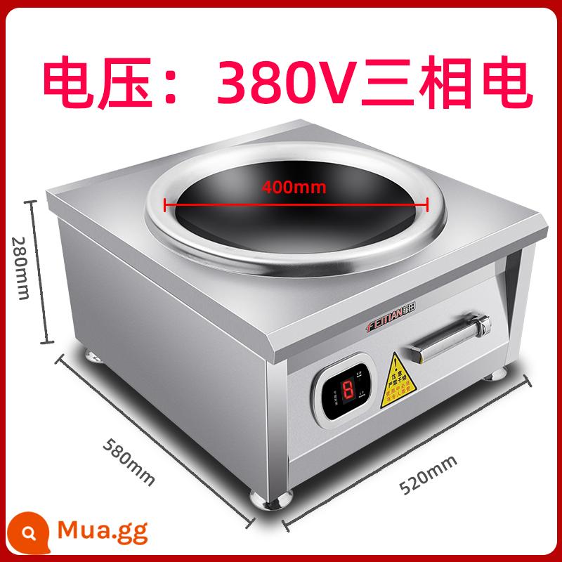 Cấp đầu bếp cảm ứng thương mại cao 8000W -type Surface Concave Surface -fry 15kW Cooker cảm ứng 6000W Lò đơn hàng đầu - Máy tính để bàn - 380V