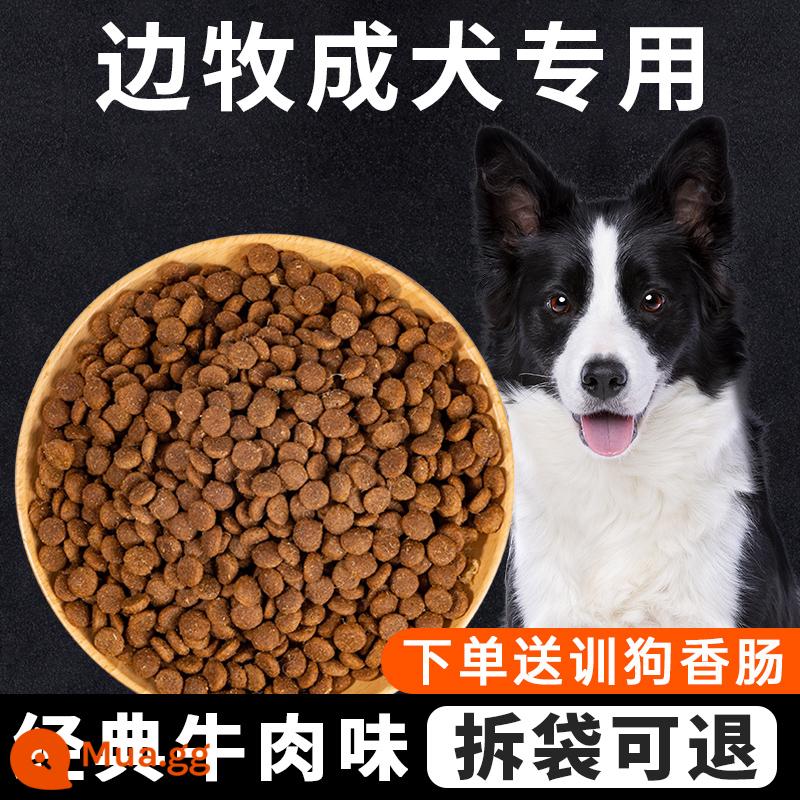 Thức ăn đặc biệt cho chó Isaac Border Collie 40 catties thức ăn đông khô cho chó con chó trưởng thành gói lớn làm đẹp tóc bổ sung canxi cho chó chăn cừu - Border Collie Special (Hương thịt bò) Không thể đóng gói và trả lại