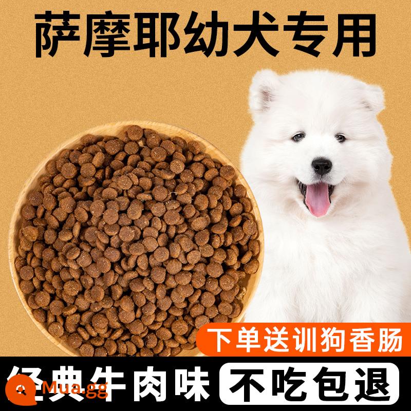 Thức ăn đặc biệt cho chó Isaac Samoyed 40 catties thức ăn đông khô chó con lông đẹp chó trưởng thành bổ sung canxi cho chó lớn 20kg - Đặc biệt dành cho chó Samoyed [hương thịt bò, không ăn có thể hoàn tiền]