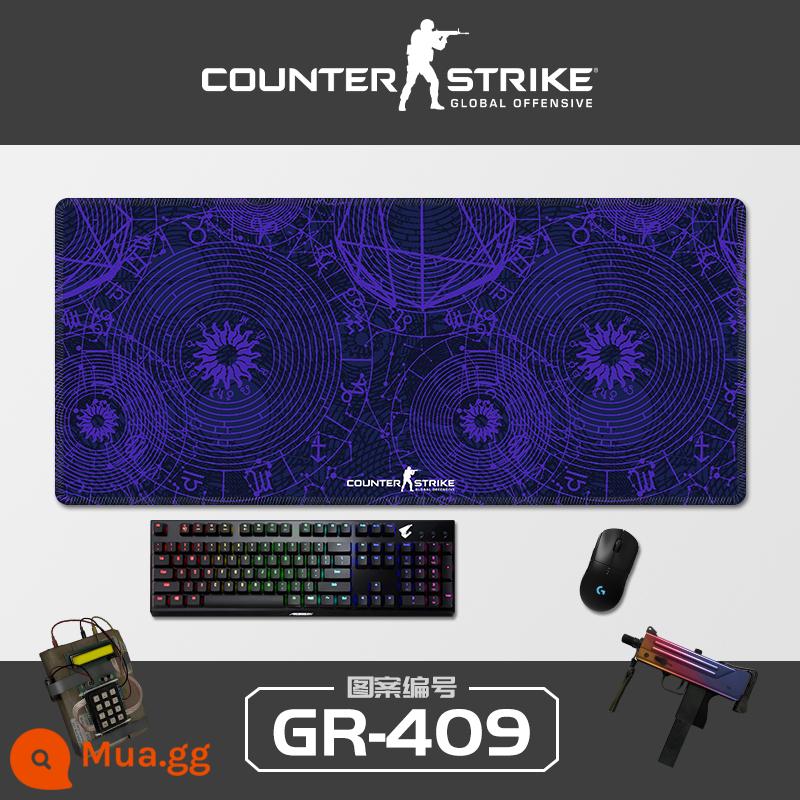 Sê-ri CSGO tấm lót chuột sáng tạo quá khổ Cậu bé Ersimov thi đấu điện dày đặc bảng trò chơi pad khóa cạnh bàn phím máy tính Nhật Bản đệm bảo vệ cổ tay sinh viên bảo vệ cổ tay chống trượt miếng đệm nhỏ hình vuông của phụ nữ có thể được tùy chỉnh - GR-409 [Kéo khóa chính xác]