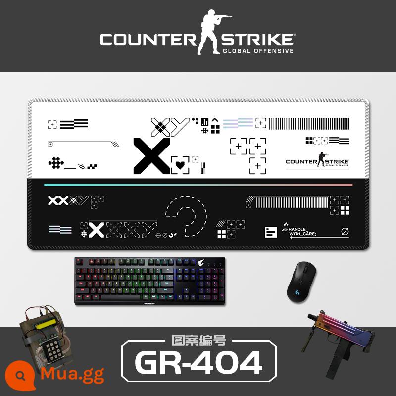 Sê-ri CSGO tấm lót chuột sáng tạo quá khổ Cậu bé Ersimov thi đấu điện dày đặc bảng trò chơi pad khóa cạnh bàn phím máy tính Nhật Bản đệm bảo vệ cổ tay sinh viên bảo vệ cổ tay chống trượt miếng đệm nhỏ hình vuông của phụ nữ có thể được tùy chỉnh - GR-404 [Kéo khóa chính xác]