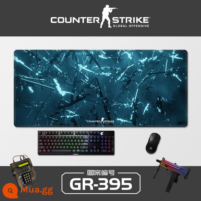 Sê-ri CSGO tấm lót chuột sáng tạo quá khổ Cậu bé Ersimov thi đấu điện dày đặc bảng trò chơi pad khóa cạnh bàn phím máy tính Nhật Bản đệm bảo vệ cổ tay sinh viên bảo vệ cổ tay chống trượt miếng đệm nhỏ hình vuông của phụ nữ có thể được tùy chỉnh - GR-395 [Kéo khóa chính xác]