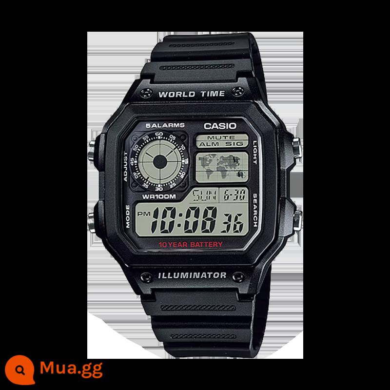 Đồng hồ CASIO nam sinh viên thể thao chống thấm nước đa chức năng màn hình kỹ thuật số điện tử AE1500WH - AE-1200WH-1AVDF [cũng có thể kết hợp với các cặp đôi]