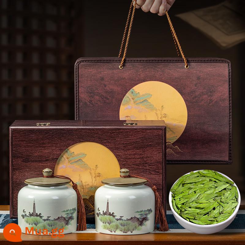 Xác Thực Hồ Tây Minglongjing Trà Hộp Quà Tặng Trà Xanh Cao Cấp 2023 Trà Mới Năm Mới Lễ Hội Mùa Xuân Quà Tặng dành Cho Người Lớn Tuổi - 300g trà Thanh Sơn Long Tỉnh cổ điển