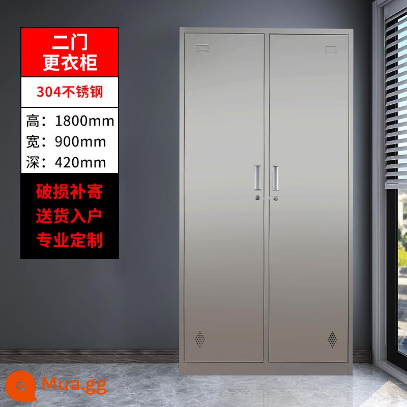 Tủ kho locker inox 304 tủ đựng bát đĩa nhiều cửa Tủ đựng giày dép nhân viên xưởng S tủ đựng dụng cụ tân dược vô trùng y tế - Cửa inox 2 cánh 304