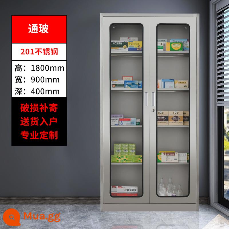 Tủ kho locker inox 304 tủ đựng bát đĩa nhiều cửa Tủ đựng giày dép nhân viên xưởng S tủ đựng dụng cụ tân dược vô trùng y tế - Kính inox 201