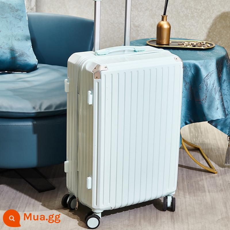 Hành lý đa chức năng Nữ 2022 Sạc mới Sạc nhỏ 18 -inch Mật khẩu Mật khẩu Mật khẩu Hộp da Da - 627 màu xanh da trời nhạt