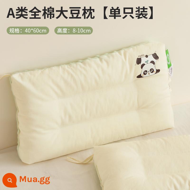 Gối trẻ em cotton loại A cho bé trên 6 tuổi, lõi gối Doudou, cặp gia đình, gối nhỏ học sinh, ngủ trưa cho nam - Gối Beanie 100% cotton loại A-Ngủ-Kung Fu Panda-40x60cm [Gói đơn]