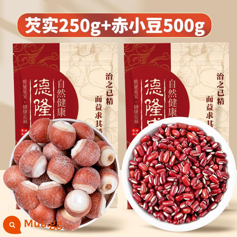 Trái cây gorgon tươi Zhaoqing hàng khô 500g siêu cấp thảo dược Trung Quốc thô ít trái cây gorgon gạo đầu gà cơm lúa mạch tuckahoe trái cây - Gorgon (250g) + đậu adzuki (500g)