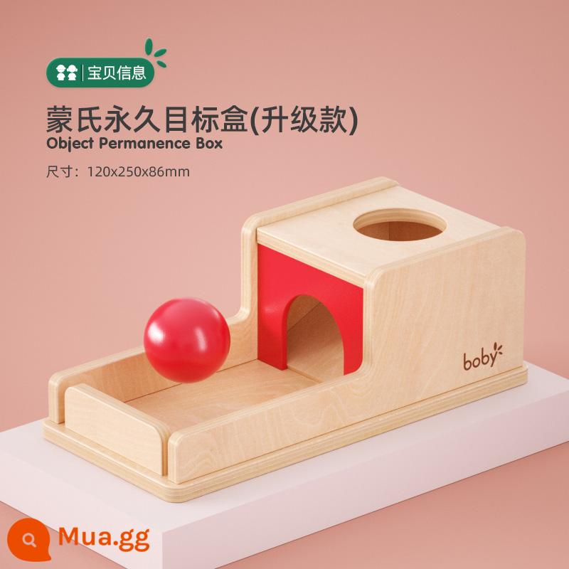 bảng giáo dục sớm boby Montessori bảng ghép hình đồ chơi giáo dục ghép hình bảng nắm lấy tay trẻ em 1 đến 2 tuổi rưỡi bé - Hộp mục tiêu cố định Montessori (Mô hình nâng cấp)