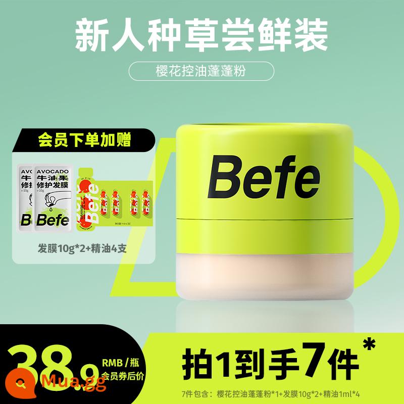 Befe Sakura Oil Control Fluffy Powder Hair Oil Control Artifact Loại bỏ dầu ở đầu Bangs Không cần gội Bột khô tóc Bột lỏng Bột mịn - Bột mịn kiểm soát dầu không cần rửa ★ bột mịn*1 chai