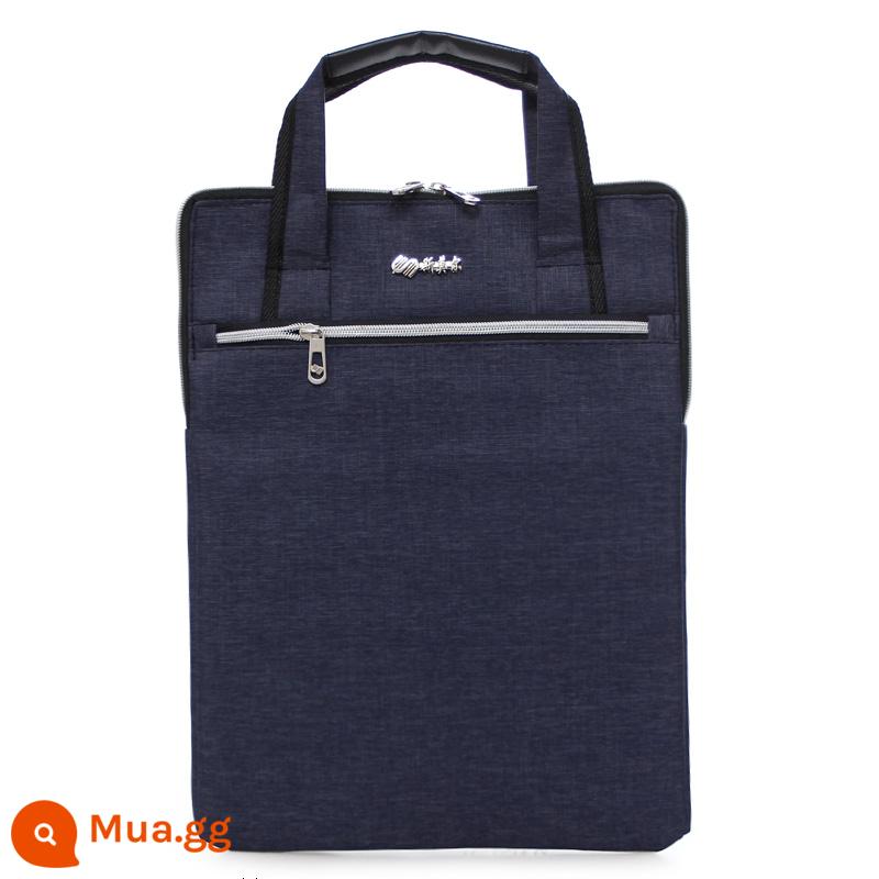 SMOOS MOEL Túi xách túi văn phòng Oxford Canvas Business Túi giải trí nam giới tính tài liệu chính thức gói mô hình dọc - màu xanh thanh lịch