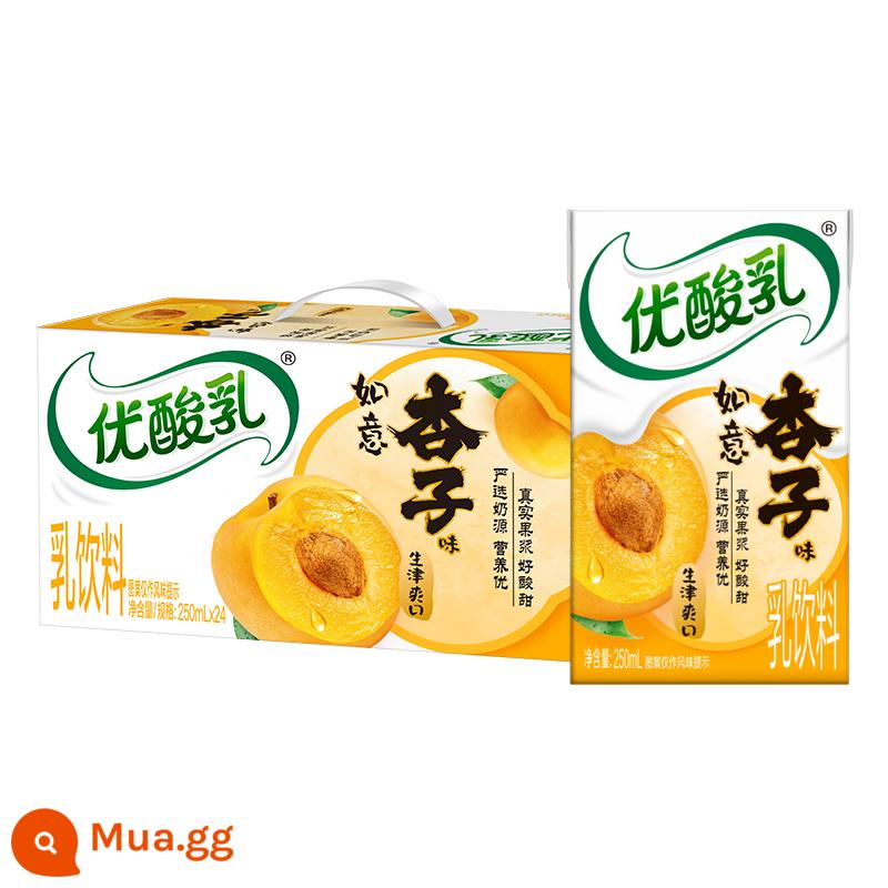 Tháng 12, Yogurt Yili Youyaourt Original Flavour 250ml*24 hộp full box sữa chua uống dành cho bữa sáng của học sinh, sinh viên ưu đãi đặc biệt miễn phí vận chuyển - [Sản xuất vào tháng 10] 250ml * 24 hộp hương mơ Ruyi