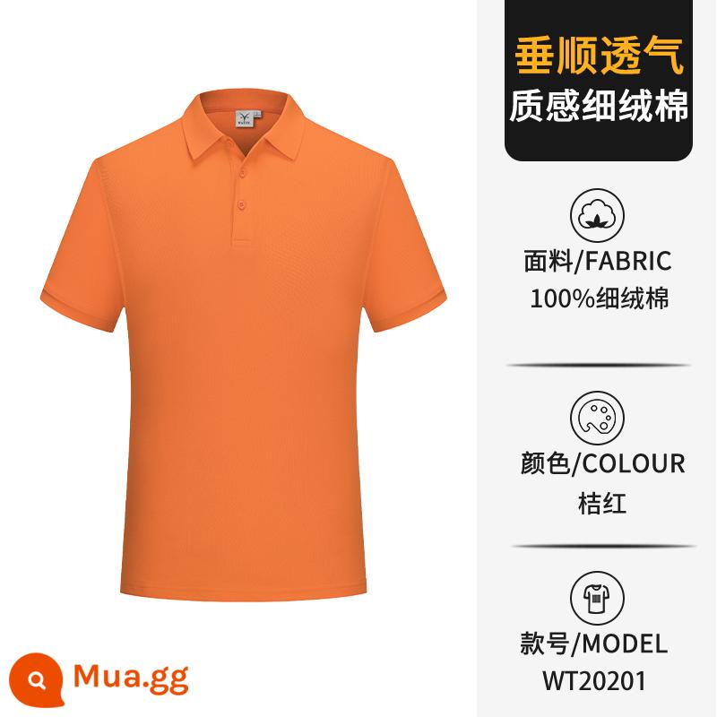 Áo sơ mi polo in logo tùy chỉnh quần áo làm việc văn hóa áo sơ mi ve áo quần áo làm việc áo thun tay ngắn quần áo làm việc thêu cotton nguyên chất tùy chỉnh - Loại B-cam