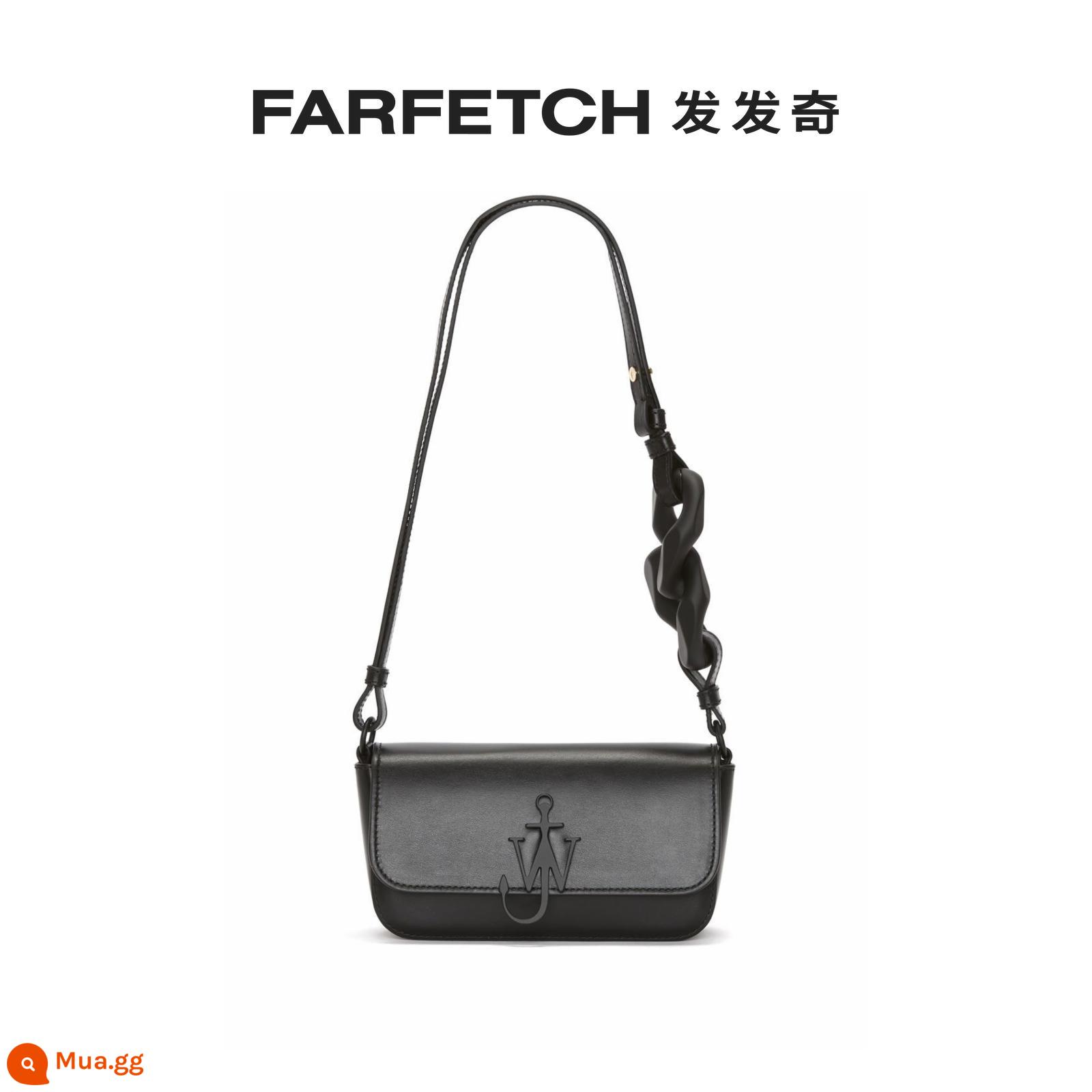 JW Anderson Bà neo Baguette -Leather -Leather - đen