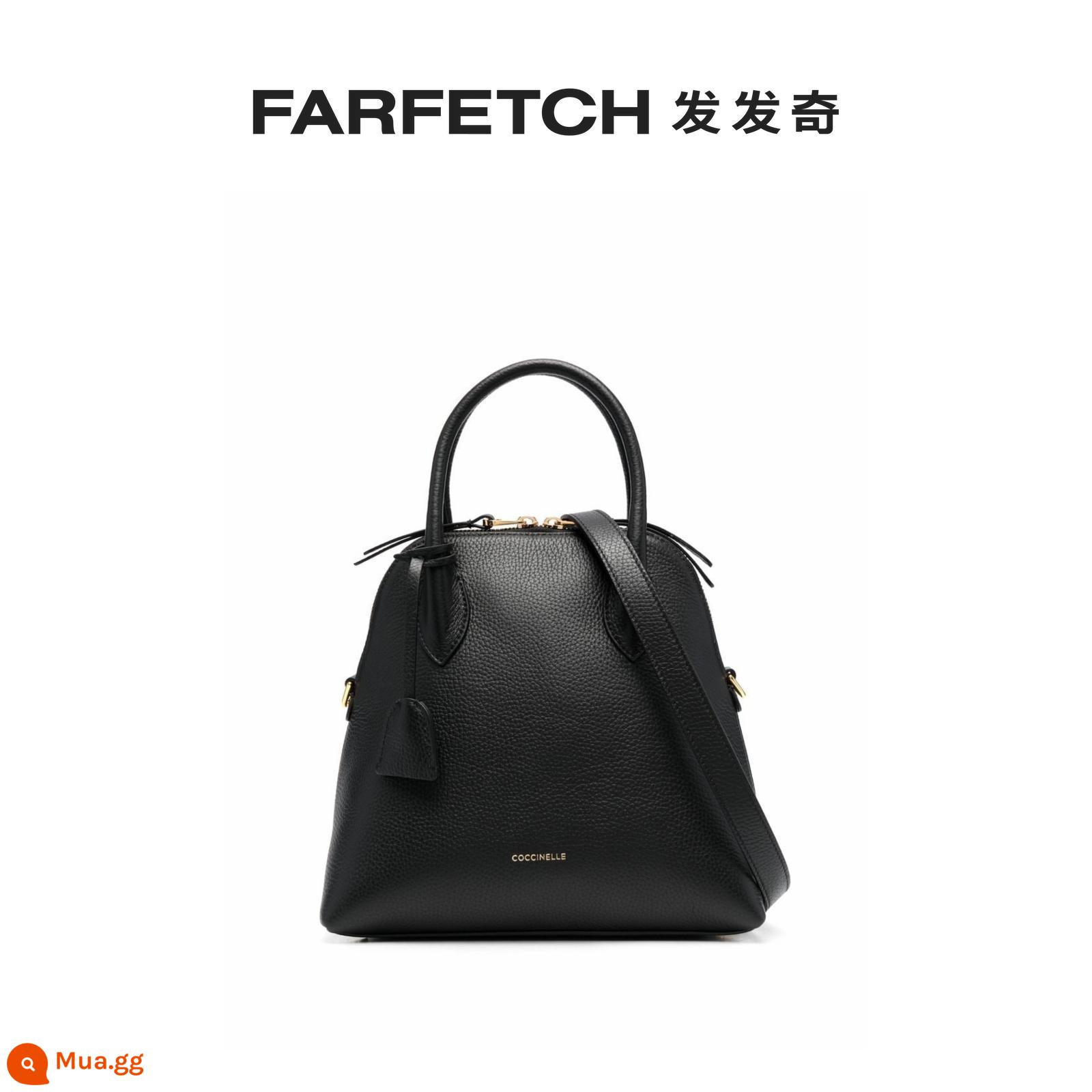 Coccinelle Cô logo-plaque túi tote farfetch - đen