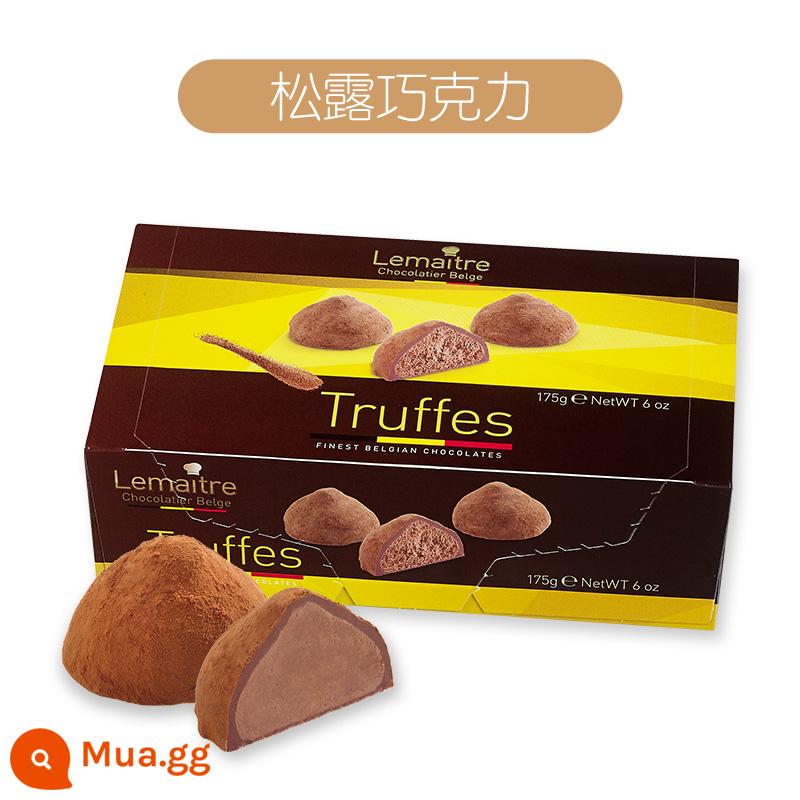 Lemaitre Lemeizhuo Socola nấm cục nhập khẩu Bỉ hộp quà socola truffle đen snack bơ cacao nguyên chất 175g - Kẹo sôcôla 175g