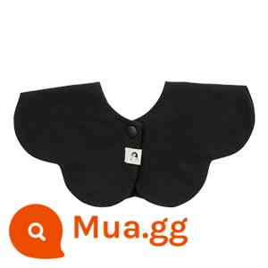 Hàn Quốc Konny Baby Salva khăn cotton Bib, Sách thực phẩm theo phong cách trẻ sơ sinh - Màu đen cổ điển