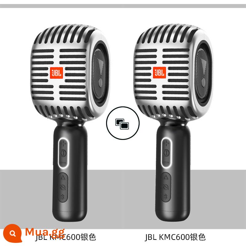 JBL mic hát nhạc sẽ KMC600 micro âm thanh một điện thoại di động quốc k bài hát không dây bluetooth hát - Hai chiếc KMC600 màu bạc [hỗ trợ kết nối micrô képTWS]