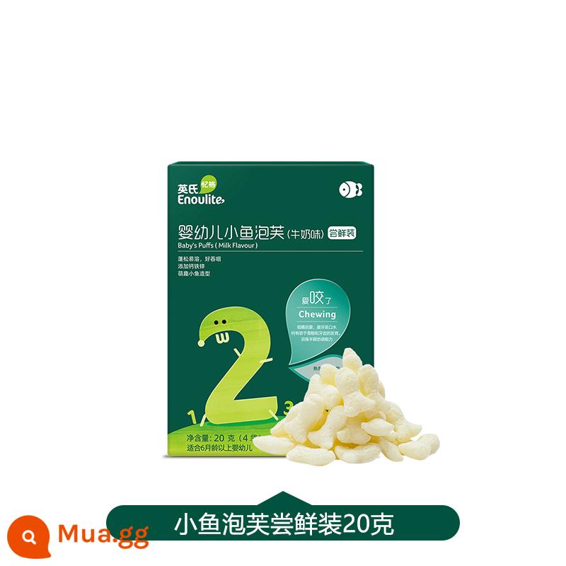 Anh cá nhỏ phồng cá tuyết cà rốt trẻ sơ sinh ăn dặm cho bé thực phẩm bổ sung trẻ em ăn nhẹ ngón tay dễ hòa tan - Hương sữa [vị sớm 20g/4 túi]