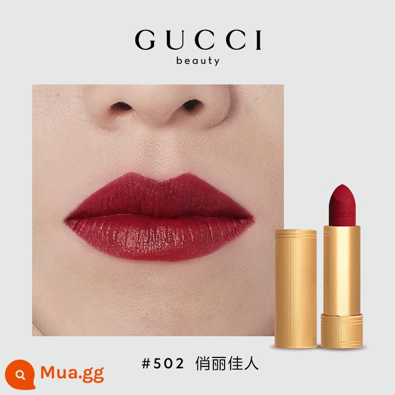 [Chính hãng] Son lì GUCCI Gucci nhung 25 217 519 son lì - 502 quý cô xinh đẹp