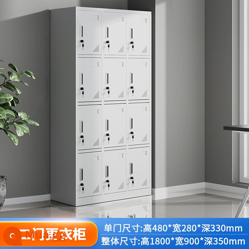 Tủ sắt locker 12 cánh nhân viên tủ sắt có khóa tủ đựng bát đĩa tủ ký túc xá tủ sắt locker 12 cửa tủ đựng giày dép - Tủ đựng đồ 12 cửa [lắp đặt hoàn chỉnh tại nhà]