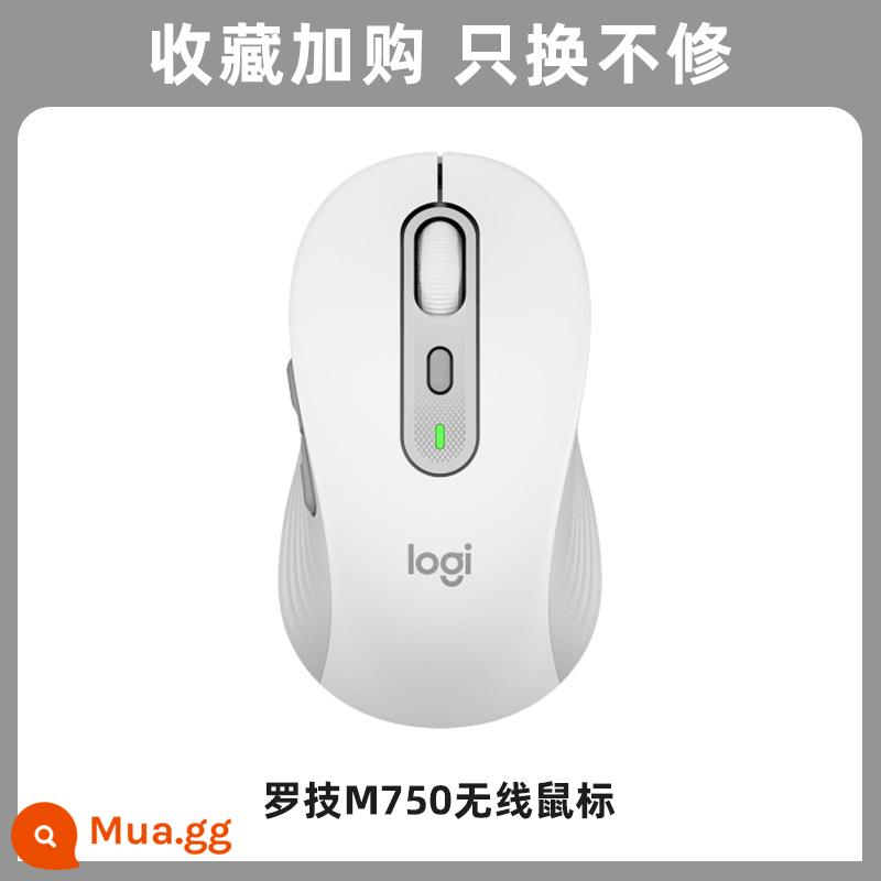 Logitech M750/M750L Mute Chuột Không Dây Bluetooth Kích Thước Model Máy Tính Để Bàn Công Cộng Laptop - M750[trắng]