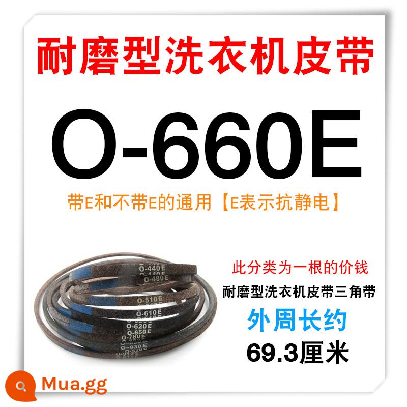 Dây đai máy giặt chống mài mòn chất lượng cao Đai tam giác hình chữ O đa năng bán/hoàn toàn tự động băng tải động cơ máy giặt phụ kiện - O-660E