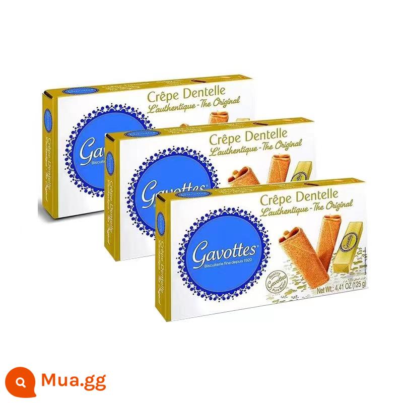 Gavottes nhập khẩu từ Pháp 125g Jiavoti Jinle lụa hương vị gốc bơ Pháp đóng gói độc lập bánh quy giòn - 3 hộp có giá ưu đãi