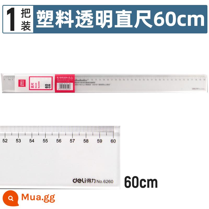 Mạnh thước sinh viên văn phòng phẩm thước thép đa năng thước trong suốt sinh viên phù hợp đặc biệt đo tay sao chép báo cáo đa năng chức năng đo góc bên phải hình học đa chức năng vẽ hình học quy mô hình - thước kẻ 60cm