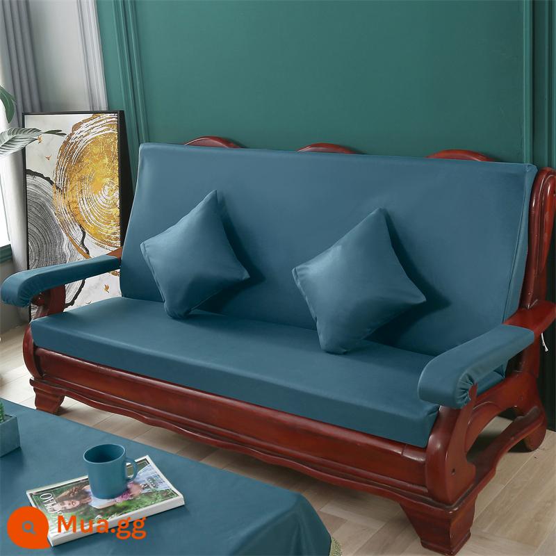 Đệm sofa gỗ đặc màu đỏ có tựa lưng một mảnh phù hợp với ghế mùa xuân và mùa thu kiểu cũ Thảm chống trượt của Trung Quốc cho tất cả các mùa - Công nghệ xanh