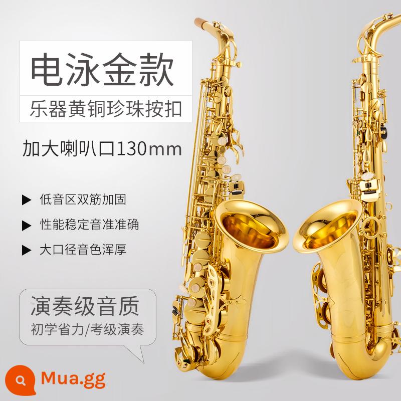 Nhạc cụ saxophone E-drop alto saxophone mới bắt đầu chuyên nghiệp đích thực thương hiệu Pháp Blanche - Gia cố sườn đôi đường kính mở rộng bằng vàng BAS-580