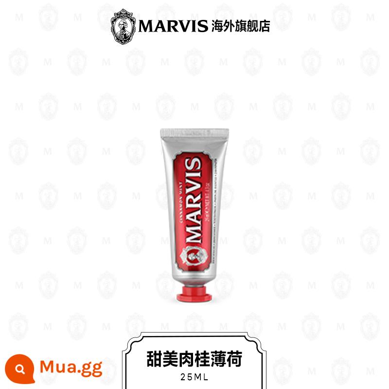 Marvis Marts Mint Kemyaste Đóng gói di động 25ml Whiten - quế ngọt