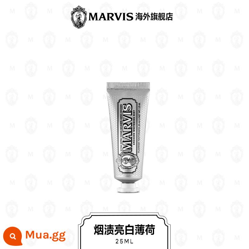 Marvis Marts Mint Kemyaste Đóng gói di động 25ml Whiten - bạc hà tẩy vết khói