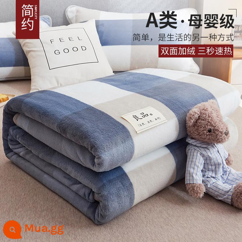 Muji San Hô Chăn Sofa Chăn Dép Nỉ Ngủ Trưa Văn Phòng Chăn Dày Sang Trọng Mùa Đông Tờ - Lan đại ca