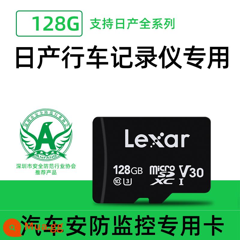 [Dành riêng cho Tianlai] Thẻ nhớ ghi âm lái xe Lexar Nissan 128g Qijun Qashqai Loulan Tiida thẻ nhớ tf 21/22 Thế hệ thứ 14 Sylphy SD lưu trữ thẻ tốc độ cao class10 - [Biển đỗ xe miễn phí] Thẻ an ninh ô tô 128G