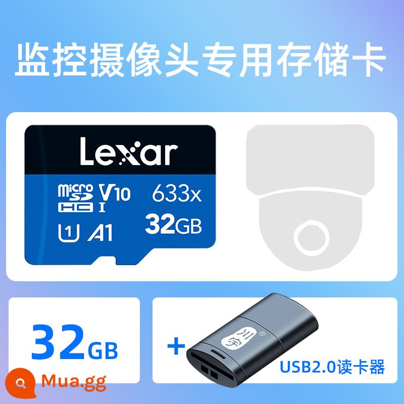 Bộ nhớ giám sát Xiaomi thẻ chuyên dụng thẻ nhớ trong 32g camera camera Mijia Camera PTZ ghi hình độ nét cao thẻ microsd giám sát video thẻ tf tốc độ cao thẻ nhớ sd - [3 2 G] Thẻ ống kính camera giám sát + [đầu đọc thẻ]