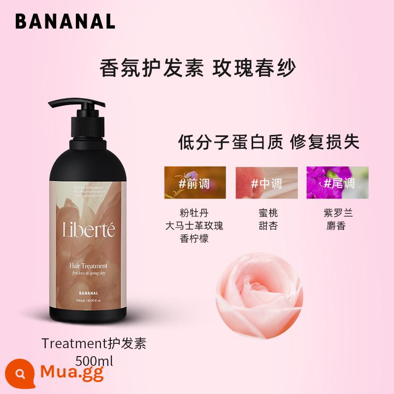 Dầu gội hương thơm Bananal của Hàn Quốc Li Yufei khuyên dùng dầu xả không chứa silicone để có mùi thơm lâu, kiểm soát dầu và bồng bềnh - Dầu Xả 500ml (Rose Spring Veil)