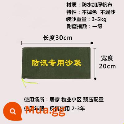 Kiểm Soát Lũ Bao Cát Đặc Biệt Vải Bố Dày Đặc Tính Kiểm Soát Lũ Bao Cát Chống Lũ Hộ Gia Đình Túi Chống Nước Tùy Chỉnh 30*70 - Con dấu dây rút canvas dày nâng cấp 20*30 Miễn phí vận chuyển cho đơn hàng trên 20 món