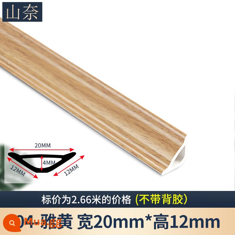 PVC góc âm dòng sàn gỗ âm góc dải trang trí dòng áp lực tự dính vòng cung tủ quần áo dải cạnh tam giác cạnh dải - Đường góc trong PVC 04-Yahuang cỡ nhỏ 2,66 mét/hỗ trợ